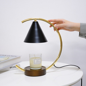 Lámpara de Aromaterapia para Derretir Cera, Estilo Moderno Minimalista, de Madera, para Dormitorio de Niña, Mesita de Noche, Iluminación Ambiental Acogedora y Romántica de Lujo - Product Image 4