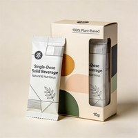 Emballage personnalisé, poudre fonctionnelle protéinée, complément nutritionnel à fibres alimentaires, en sachet individuel
