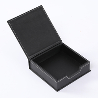 Organisateur de bureau luxueux en cuir PU noir, ensemble d'accessoires de bureau, tapis de bureau, dispositif de rangement de fichiers