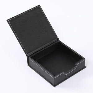 高級感のある黒のビジネスデスクオーガナイザー、PUレザー製オフィスデスクアクセサリーセット、デスクパッド、ファイル収納デバイス - Product Image 6