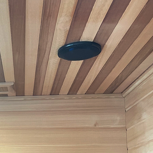 Sauna Exterior Moderna, Resistente a la Intemperie para 2 Personas, Revestimiento de Metal Negro para <span class=keywords><strong>Terraza</strong></span>, Fácil Montaje - Product Image 6