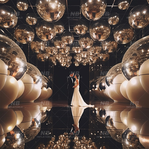 Event Decoration PVC Floating Sphere Mirror <b>Balloon</b> Shinny Inflatable Ball <b>Customized</b> Event Decoration PVC Floating Sphere - Product Image 6