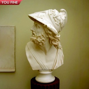 Buste <span class=keywords><strong>de</strong></span> Zeus d'Otricoli sculpté à <span class=keywords><strong>la</strong></span> main en marbre, sculpture du <span class=keywords><strong>dieu</strong></span> grec du ciel - Product Image 2