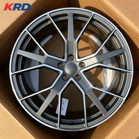 Rines Forjados de 18-21 Pulgadas, PCD 5x112, CB 66.45/66.5, ET 20-35, Negro Brillante/Gunmetal, Monobloque, para Audi Performance