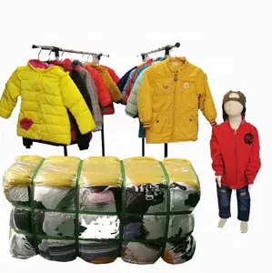 Branded Second Hand Kleidung Sortieren Gebrauchte Kleidung Winter Kinder Jacke Großhandel