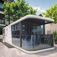 Mini Apple Home Design en acier Offre Spéciale durable Villa en bois à capsule innovante pour bureau, hôtel, serres préfabriquées pour l'extérieur
