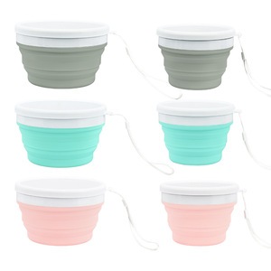Reusable Coffee Tea <strong>Folding</strong> Water Manufacturer Silicone Shot <strong>Cup</strong> Collapsible Travel <strong>Cups</strong> - Product Image 1