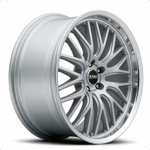 Nuovo Cerchio in Alluminio Forgiato JUWA 19x8.5 Pollici, Personalizzato, Finitura Argento a Specchio con Bordi Lavorati, 5 Fori, Modello Mesh per Auto/SUV <span class=keywords><strong>MAS</strong></span> 985-5112-35 SML - Product Image 2