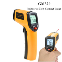 Termometer Digital Inframerah IR Non-Kontak untuk Penggunaan Industri Profesional GM320