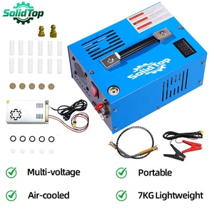 Compresseur d'air PCP portable SolidTop 4500psi 300bar haute pression <span class=keywords><strong>sans</strong></span> huile 12V/110V/220V pour plongée sous-marine, paintball, pneus de voiture - Product Image 1