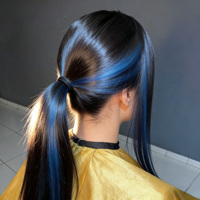 Wig Rambut Asli India HD Lace Front Tanpa Lem, Ukuran Kecil, Warna Kemerahan, Kutikula Tertata Rapi untuk Wanita Kulit Hitam
