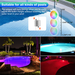 IP68 étanche sous-marin submersible couleur changeante lumières LED <span class=keywords><strong>piscine</strong></span> lumières <span class=keywords><strong>pour</strong></span> <span class=keywords><strong>piscine</strong></span> <span class=keywords><strong>hors</strong></span> sol - Product Image 3
