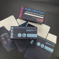 Boîte pliable rectangulaire à couvercle rabattable personnalisée pour les compléments alimentaires, le café instantané et les mélanges de boissons solides