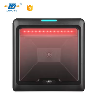 Escáner de código de barras 1D 2D de escritorio Lector de código QR omnidireccional Plataforma de escaneo para control de acceso OCR Pago móvil