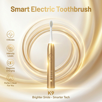 Brosse à dents électrique intelligente personnalisée avec logo OEM, 4 modes de nettoyage, avec poils Dupont, brosse à dents sonique pour marque