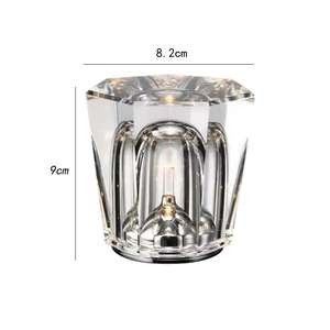 مصباح طاولة كريستال لاسلكي قابل لإعادة الشحن لمطعم بار الفندق ديكور جو عاكس إضاءة ليلية LED لأجواء - Product Image 6