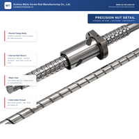 C5 High Precision Ground Ball Screw with Nut, Custom Length and Shaft End Machining for Linear Motion and Automation