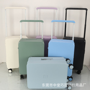 Valise cabine pour femme de 20 pouces avec roulettes pivotantes et serrure à combinaison, bagage de voyage léger pour les voyages d'affaires - Product Image 4