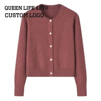 Pull en laine et cachemire de marque personnalisée pour femmes Pull personnalisé pour femmes OEM ODM Pull 100% coton personnalisé pour femmes