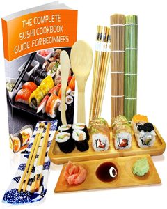 Juego de 11 piezas para hacer <span class=keywords><strong>sushi</strong></span> casero, alfombrilla rodante de bambú y palillos para servir para uso doméstico - Product Image 1