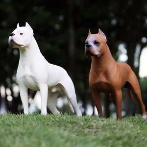 โมเดลสัตว์ป่าจำลอง Yxs รุ่น Solid ของเล่นสุนัขพันธุ์โดโก้ แมสติฟอาร์เจนตินา บูลด็อก - Product Image 4