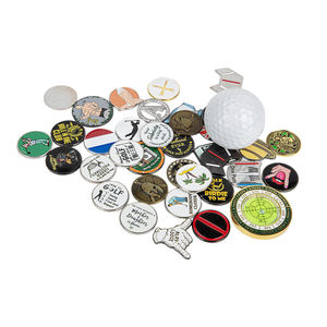 Marqueur de balle de golf personnalisé coloré en gros, type jeton de poker, avec clip pour chapeau - Product Image 5