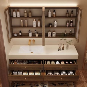 Mueble de Baño con Espejo a Precio de Mayoreo, Nuevo Mueble de Baño Impermeable con Lavabo Doble de Fabricante Profesional - Product Image 2