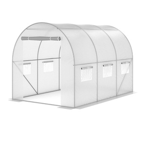 Serre à structure en aluminium avec fenêtres, robuste, pour jardin d'hiver, vente en gros, pour la protection des plantes - Product Image 4