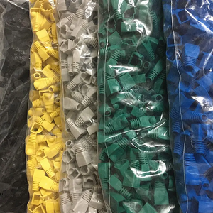 RJ45 موصل صب الحذاء رمادي PVC سدادة إيثرنت وكابل موصلات فئة المنتج - Product Image 4