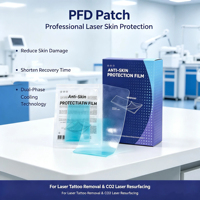 Patch de protection transparent PFD pour traitement au laser professionnel des tatouages