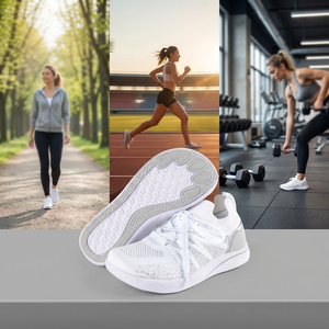 Listo para Enviar: <span class=keywords><strong>Zapatillas</strong></span> Deportivas <span class=keywords><strong>Minimalistas</strong></span> de Punto para <span class=keywords><strong>Mujer</strong></span>, Estilo Barefoot, OEM y ODM, con Punta Ancha - Product Image 1