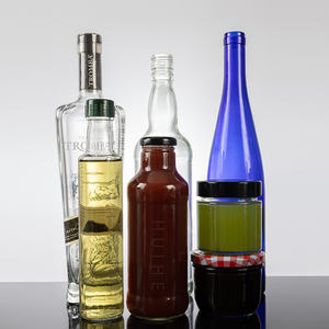 Bouteille en verre personnalisée <span class=keywords><strong>de</strong></span> qualité professionnelle à bon prix, bleu cobalt, ambre, vert foncé, transparente, pour eau, liqueur, huile <span class=keywords><strong>de</strong></span> cuisson - Product Image 5