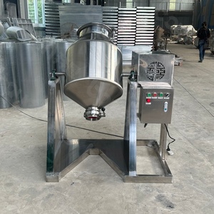 Mélangeur de poudre sèche pour aliments en acier inoxydable avec vanne papillon électrique, mélangeur de laboratoire silencieux, machine à mélanger la poudre de 50 kg - Product Image 4