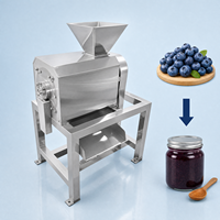 Industriële fruitpulpmachine van roestvrij staal 304, hoge efficiëntie, jammaker, fruitpulpverwerker voor voedselproductielijn