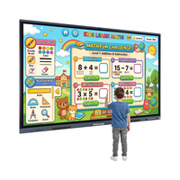 Tableau interactif intelligent 55 65 75 85 86 98 100 110 pouces pour salles de classe et centres de formation avec écran tactile HD