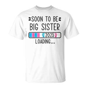 Pronto Seré Hermana Mayor 2025, Camiseta de Anuncio de Embarazo - Product Image 1