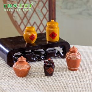 Série de pots à thé en argile pour la simulation de paysage weij, accessoires de décoration DIY, miniatures, mini ornements - Product Image 4