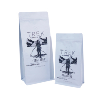 Kantong Kemasan Kopi Food Grade PET PA AL CPP Zipper Custom Gravure Print Sampel Pouch Segel Delapan Sisi Kantong Kopi