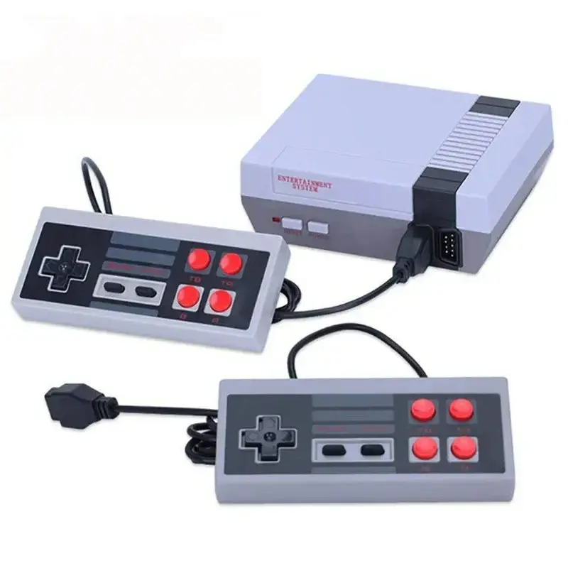 Console de videogame portátil 620NES TV para Recreação familiar, saída AV retrô embutida, 620 jogos clássicos, gamepad duplo, jogador de jogos