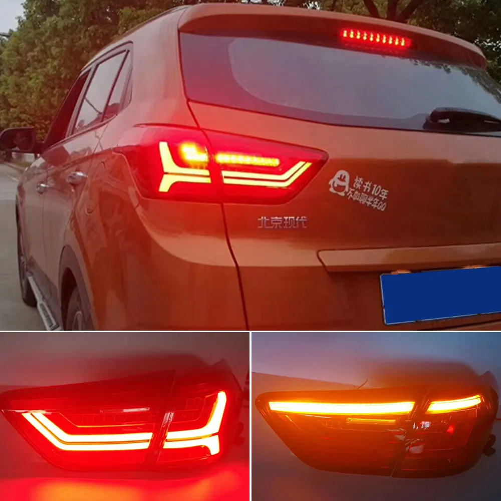 Park lambaları sis farları gündüz farları DRL Tuning araba aksesuarları araba LED kuyruk lambası Hyundai IX25 Creta 2014 - 2018