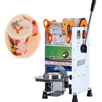 Vente chaude Nouveau Style Petite Tasse D'eau En Plastique Scellant Couvercle Machine pour Joint Boba Tasse Machine Manuel