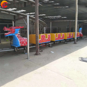 Customized Theme <strong>Park</strong> Equipment Kiddie Game Cheap 12 Seats Sliding Dinosaur Roller coaster Rides Sale - Product Image 4