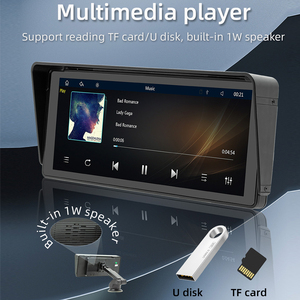 Duy nhất DIN 10.26 inch Xách Tay Xe phương tiện truyền thông máy nghe nhạc không dây Carplay 1din màn hình cảm ứng hỗ trợ BT FM Android tự động gương xe Stereo - Product Image 6
