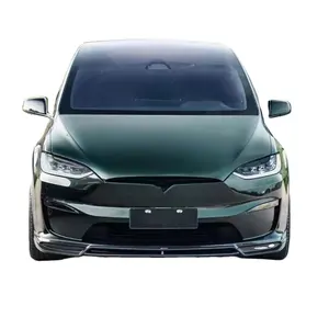 for Tesla model X Carbon fiber body kit model X upgraded CMST-style carbon fiber front lip diffuser Spoiler widebody kit