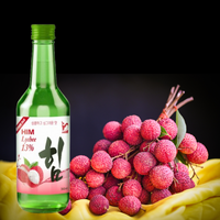 Hoge Kwaliteit 360Ml Soju Van Korea Fruit Gearomatiseerde En Verfrissende Iso Gecertificeerde Flesverpakking Vervaardigd In Vietnam