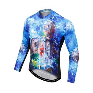 Maillot de cyclisme multi-styles OEM/ODM direct usine, impression personnalisée du nom de l'équipe, tissu extensible 4 directions anti-transpiration pour club cycliste - Product Image 1