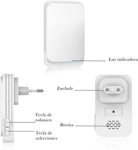 Détecteur <span class=keywords><strong>de</strong></span> mouvement, sonnette <span class=keywords><strong>de</strong></span> <span class=keywords><strong>porte</strong></span> pour les magasins, alerte d'entrée, sonnette <span class=keywords><strong>de</strong></span> bienvenue, moniteur <span class=keywords><strong>de</strong></span> sonnette, alarme <span class=keywords><strong>de</strong></span> <span class=keywords><strong>porte</strong></span> pour la maison, personnes âgées - Product Image 4