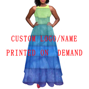 De moda de verano vestido sin mangas O cuello de noche elegante vestido tradicional <span class=keywords><strong>Marquesas</strong></span> patrón barato vestido de <span class=keywords><strong>las</strong></span> mujeres ocasionales nuevo personalizado - Product Image 5