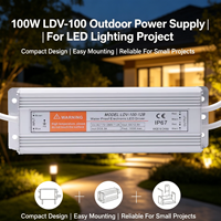 Alimentation LED étanche IP67 100W 12V 8.3A avec boîtier en aluminium, driver LED à tension constante pour aménagement paysager extérieur