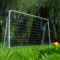 Gawang Mini Sepak Bola Desain Baru - Baja Galvanis Lapis Bubuk Warna & Jaring Dapat Disesuaikan 200cm X 140cm